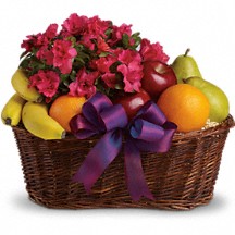 Fruits And Blooms Basket